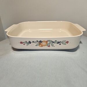 Vintage Corning Ware Abundance Rectangular Lasagna/roaster Baking Dish